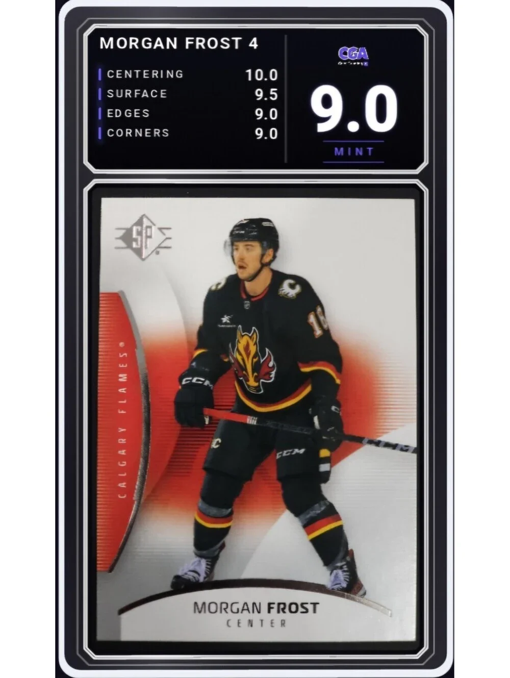 2025-26 SP Upper Deck #4 Morgan Frost Calgary Flames NHL - CGA 9.0 Digital Grade